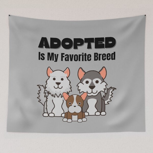 Item preview, Adopted Is My Favorite Breed designed and sold by ModkMerch.