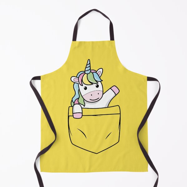 Item preview, Illuminating Yellow color Unicorn in a pocket designed and sold by ToniaKroeger.
