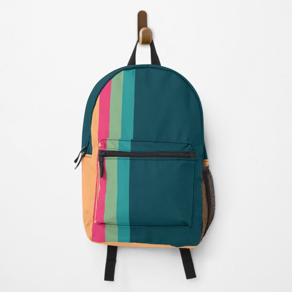 Item preview, Simple flat green pink yellow stripes designed and sold by Thecolorschemer.