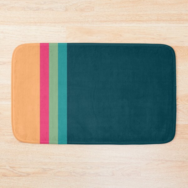 Item preview, Simple flat green pink yellow stripes designed and sold by Thecolorschemer.