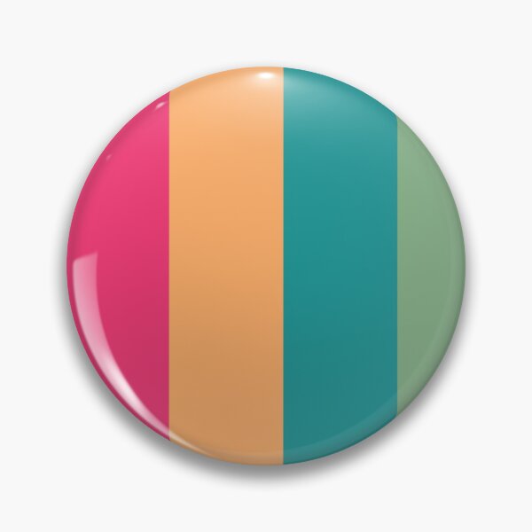 Item preview, Simple flat green pink yellow stripes designed and sold by Thecolorschemer.