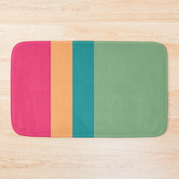 Item preview, Simple flat green pink yellow stripes designed and sold by Thecolorschemer.