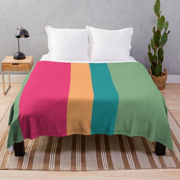 Item preview, Simple flat green pink yellow stripes designed and sold by Thecolorschemer.