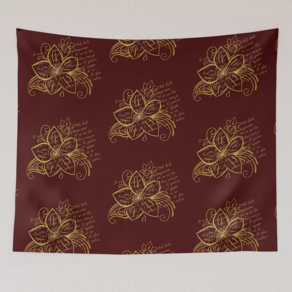 Item preview, Golden Flower I Love You, Je T'aime, Ich Liebe Dich.... designed and sold by Branka.