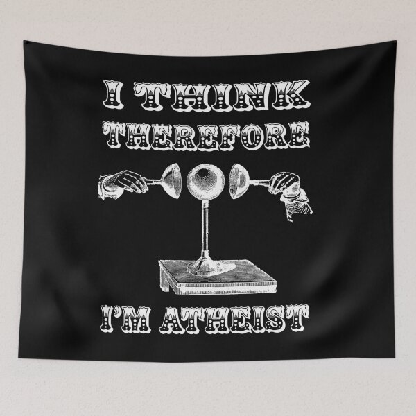Item preview, I Think Therefore I'm Atheist Funny Atheism Humour designed and sold by cattiktoks1718.