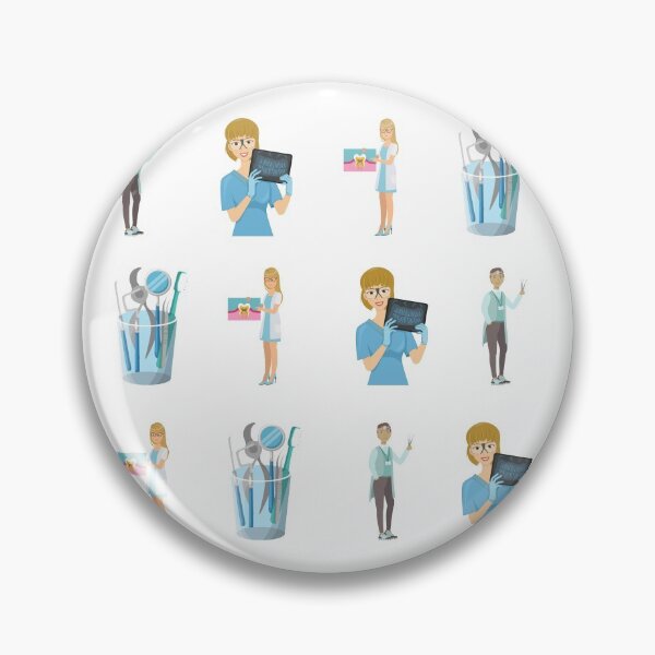 Aperçu de l'œuvre Dentiste, hygiéniste dentaire, scintigraphie osseuse, outils dentaires créée et vendue par YesShop.