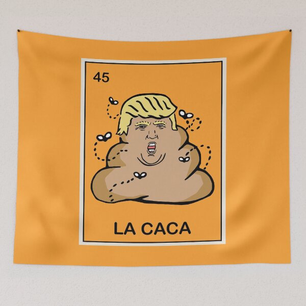 Aperçu de l'œuvre Trump Loteria Card "La Caca" Merde créée et vendue par CelestialHCO.