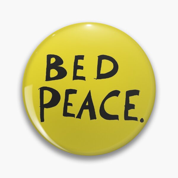 Item preview, BED PEACE: (John & Yoko): Original Black Text on Yellow designed and sold by Day Chapman.