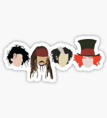 Johnny Depp - Characters Sticker