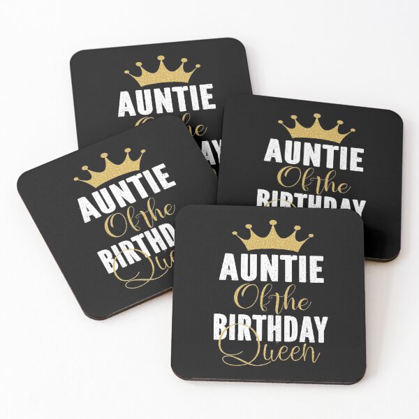 Item preview, Auntie Of The Birthday Queen Girls Bday Party Gift For Her print designed and sold by Grabitees.
