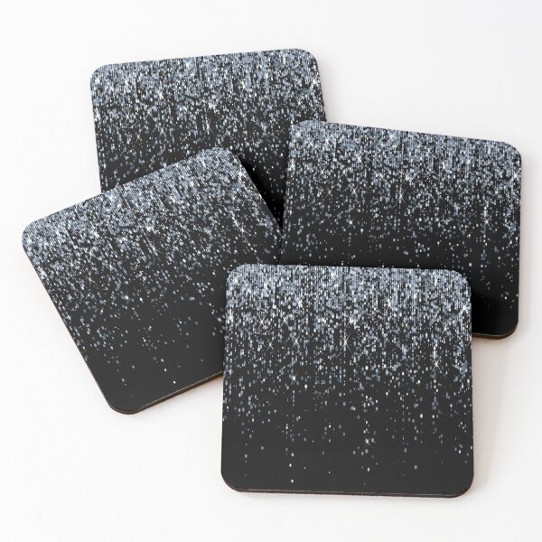 Item preview, black silver glitter designed and sold by virilamissa.