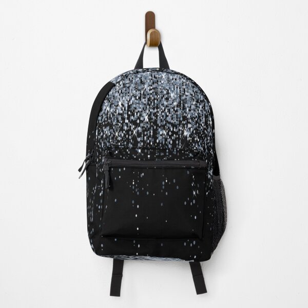 black silver glitter Backpack