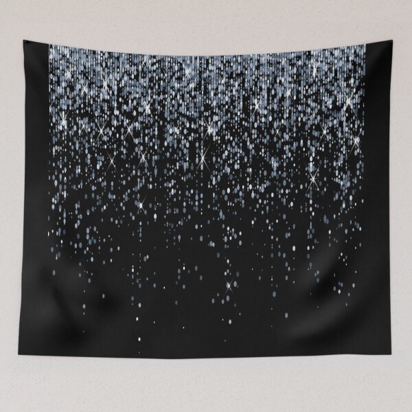 Item preview, black silver glitter designed and sold by virilamissa.