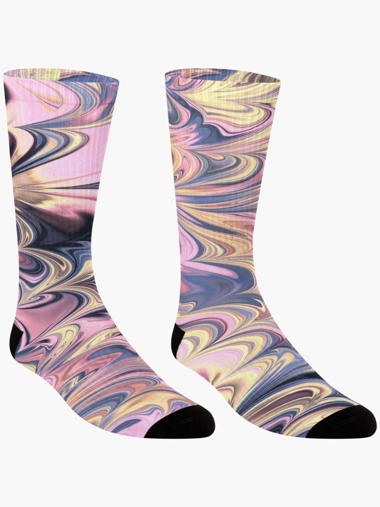Thumbnail 3 of 5, Socks, Random Design in Pastel  designed and sold by ReesDesigns.