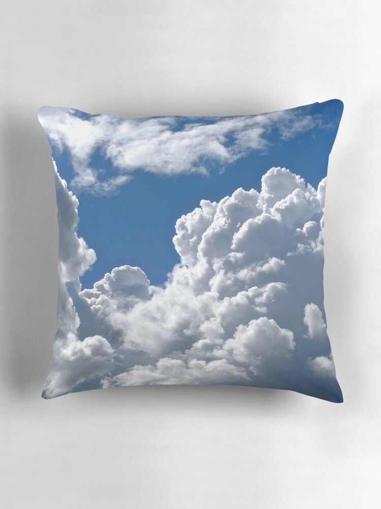 Thumbnail 3 of 4, Pillow, White Clouds over Gothenburg designed and sold by LeifViktor.