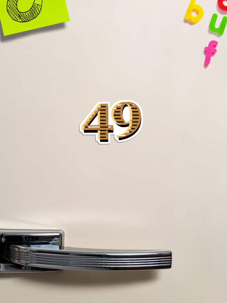 55 Gold Number Fifty five Sticker for Sale by Kiwwwi