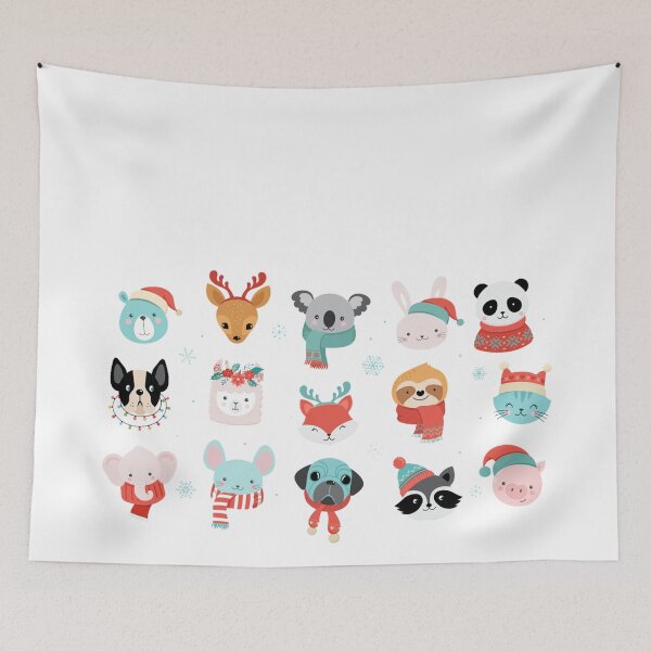 Item preview, Collection of Christmas cute animals designed and sold by zanbo.