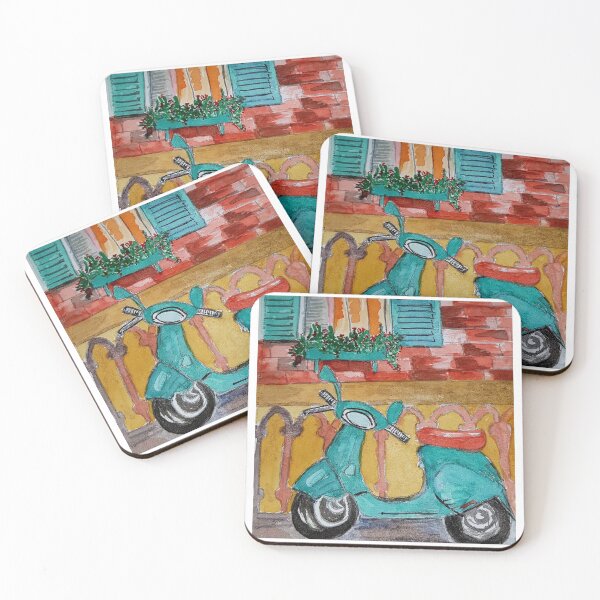 Item preview, Vintage Scooter Standing In The Road designed and sold by papaipapai198.