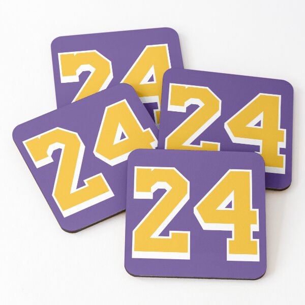 Item preview, 24 Yellow Number Twenty-four Purple Basketball Jersey designed and sold by elhefe.