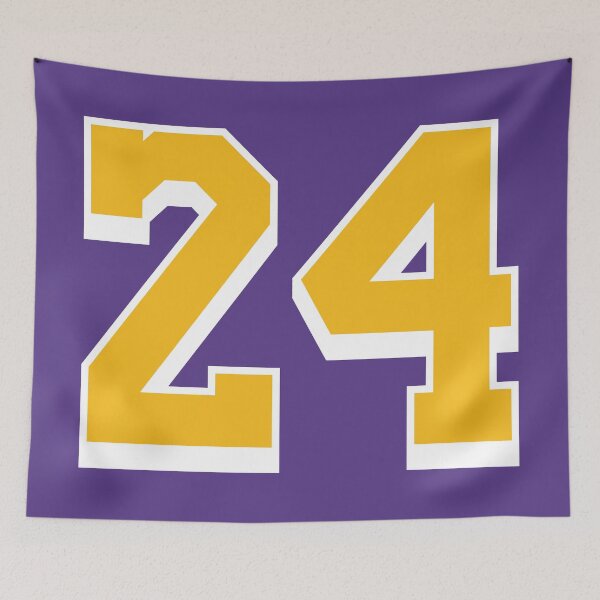 Item preview, 24 Yellow Number Twenty-four Purple Basketball Jersey designed and sold by elhefe.