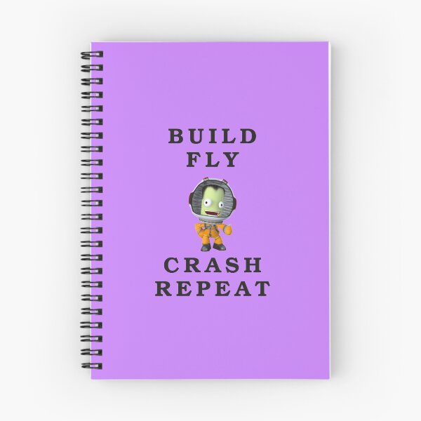 Item preview, build fly crash repeat , Kerbal space program , Kerbals , kids cartoon designed and sold by Mekoooo.