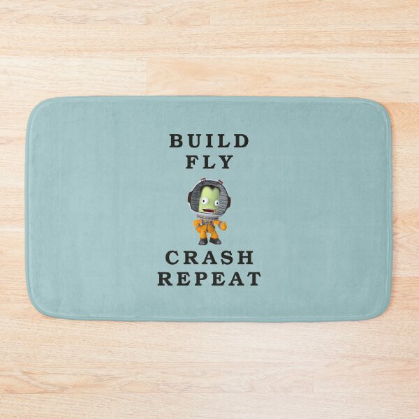 Item preview, build fly crash repeat , Kerbal space program , Kerbals , kids cartoon designed and sold by Mekoooo.