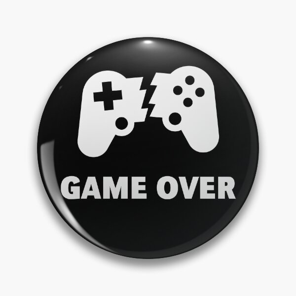 Item preview, Broken Controller – Game Over (Gamer / Finish / White) designed and sold by MrFaulbaum.