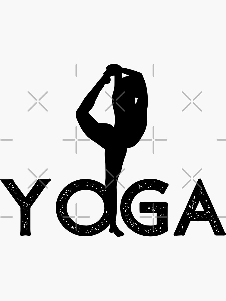 "Yoga Namaste" Sticker for Sale by MarBea Redbubble