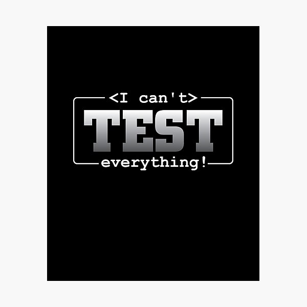 Aperçu de l'œuvre Je ne peux pas tester toute la programmation logicielle créée et vendue par Grinover.