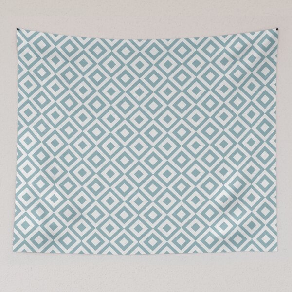 Artikelvorschau, Blue Diamond Pattern - Geometrisches Muster für Wohnkultur entworfen und verkauft von norandesign.