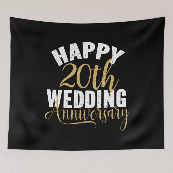 Item preview, Happy 20th Wedding Anniversary Matching Gift For Couples graphic designed and sold by Grabitees.
