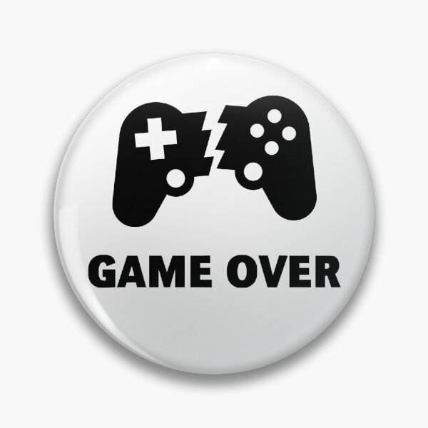 Item preview, Broken Controller – Game Over (Gamer / Finish / Black) designed and sold by MrFaulbaum.