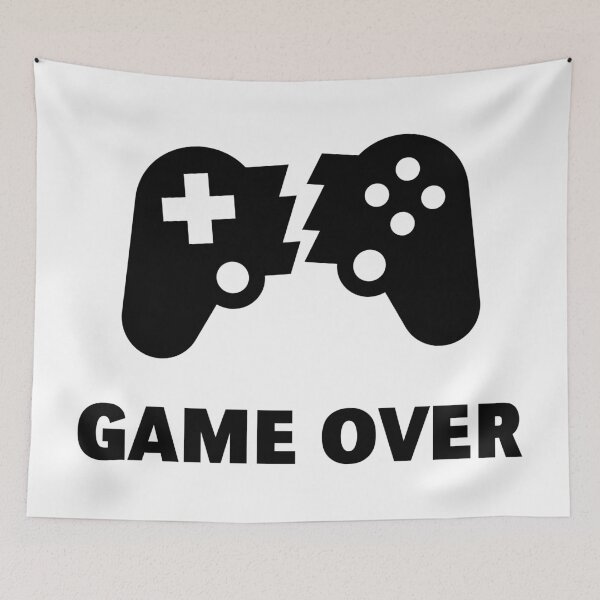 Item preview, Broken Controller – Game Over (Gamer / Finish / Black) designed and sold by MrFaulbaum.
