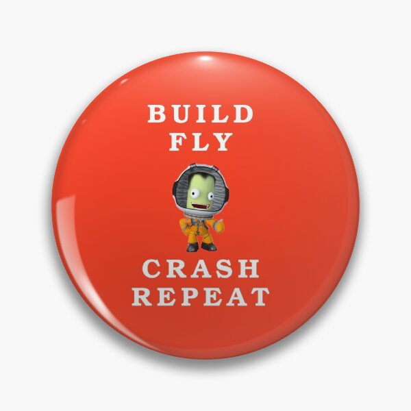 Item preview, build fly crash repeat , Kerbal space program , Kerbals , kids cartoon designed and sold by Mekoooo.