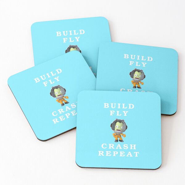 Item preview, build fly crash repeat , Kerbal space program , Kerbals , kids cartoon designed and sold by Mekoooo.