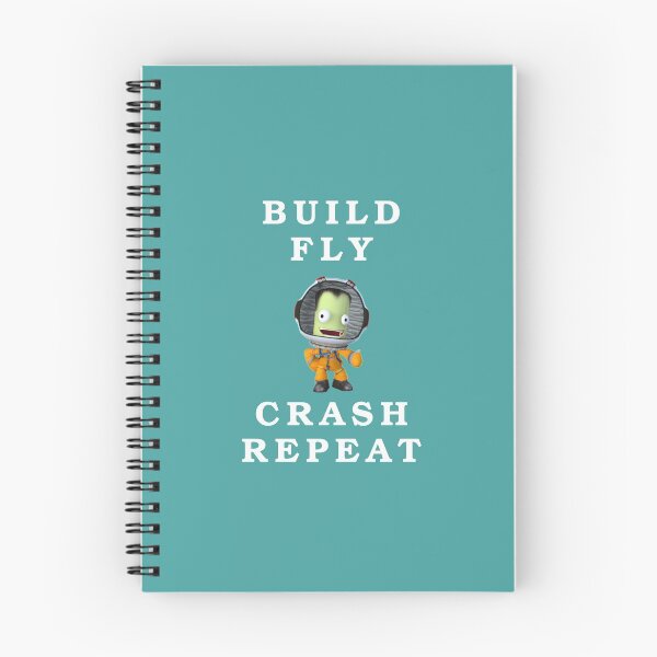 Item preview, build fly crash repeat , Kerbal space program , Kerbals , kids cartoon designed and sold by Mekoooo.