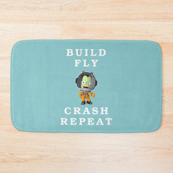Item preview, build fly crash repeat , Kerbal space program , Kerbals , kids cartoon designed and sold by Mekoooo.