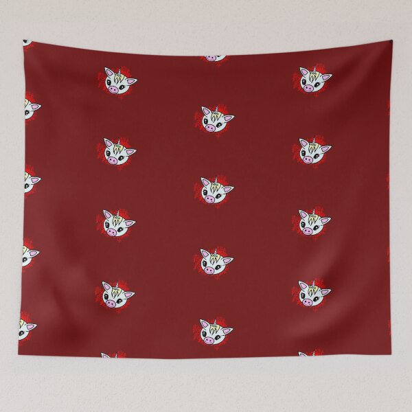 Item preview, Little cute unicorn with pretty red flowers designed and sold by BV-creas.