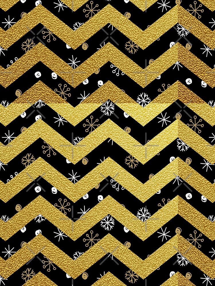 Black And Gold Glitter Zig Zag Pattern Rae Dunn Classic T-Shirt Black And Gold Glitter Zig Zag Pattern Rae Dunn Classic T-Shirt