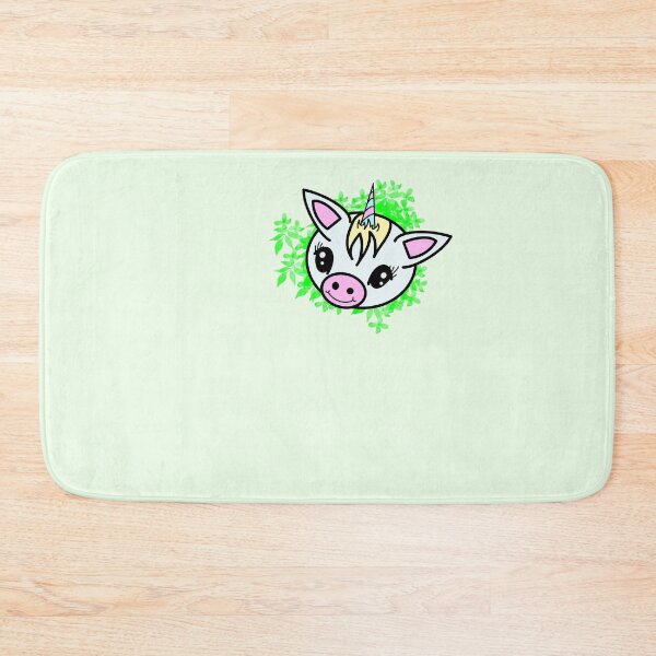 Item preview, Little cute unicorn with lovely green flowers designed and sold by BV-creas.