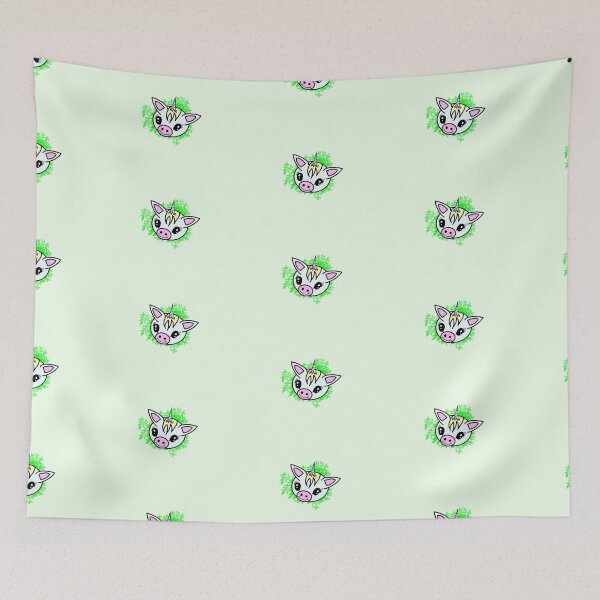 Item preview, Little cute unicorn with lovely green flowers designed and sold by BV-creas.