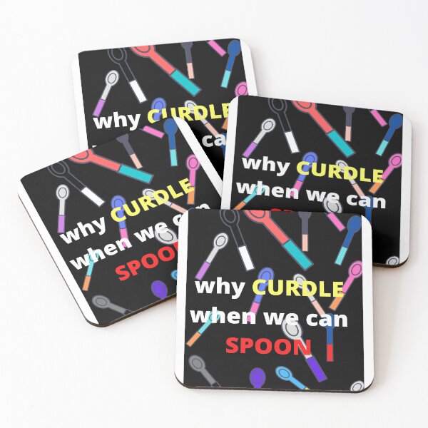 Item preview, WHY CURDLE WHEN WE CAN SPOON (BLACK) designed and sold by Rapelangb.