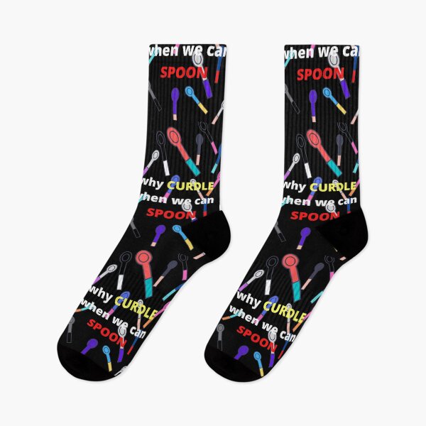 Item preview, WHY CURDLE WHEN WE CAN SPOON (BLACK) designed and sold by Rapelangb.