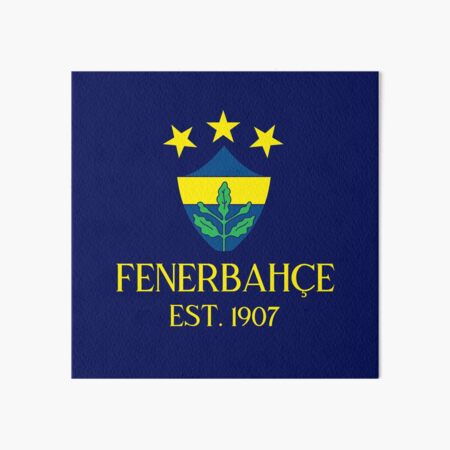 Fenerbahce Istanbul watercolor design Art Board Print by