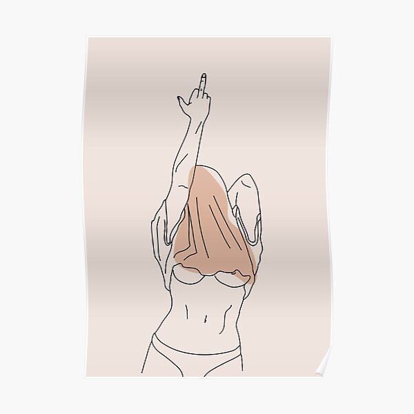 middle finger Poster