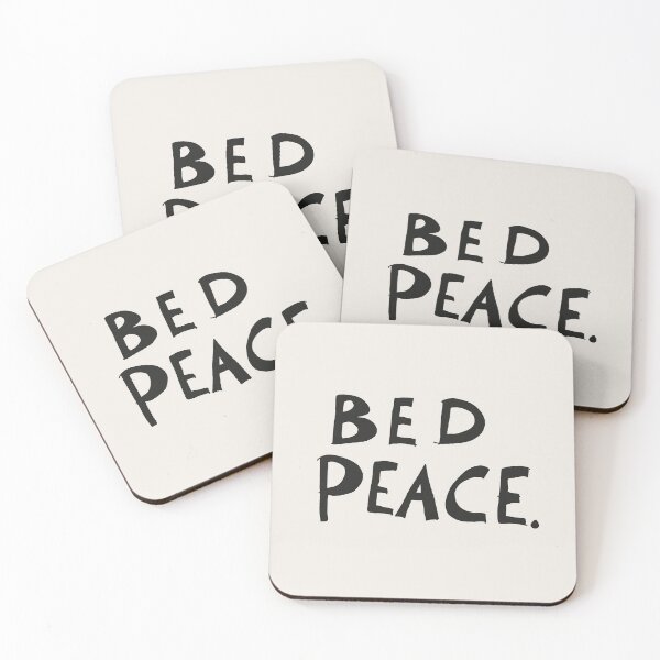 Item preview, BED PEACE: (John & Yoko): Original Black Text on Bone White designed and sold by Day Chapman.