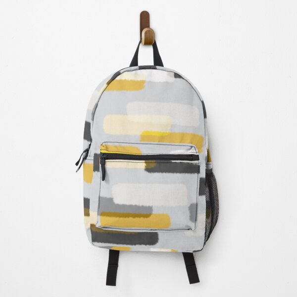Item preview, Yellow Grey Brush Stroke Brick Tile Abstract designed and sold by jocelynsart.