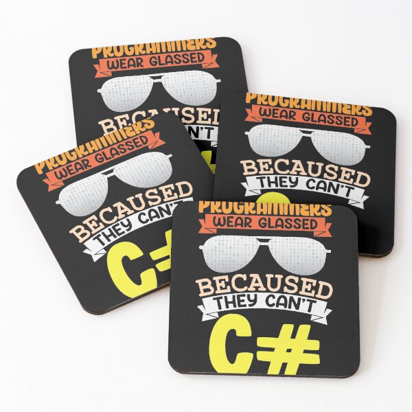 Item preview, Programmers wear glassed becaused they cant C# designed and sold by Grinover.