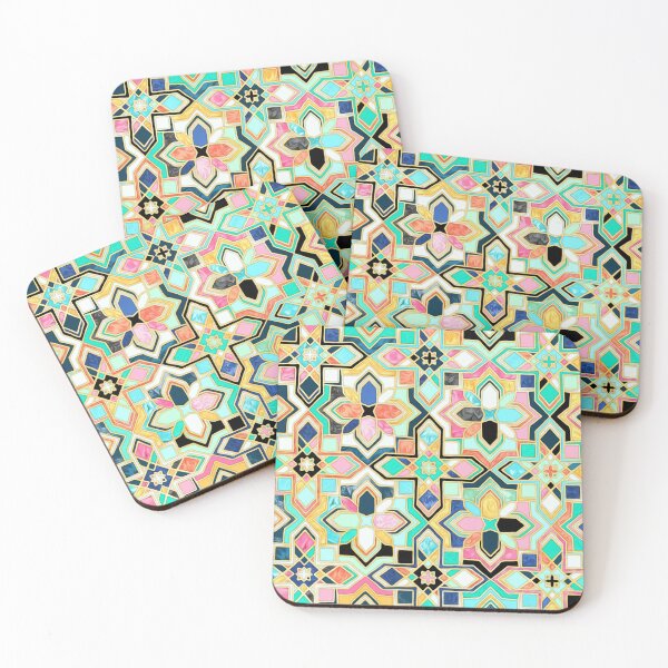 Item preview, Gilded Boho Jeweled Tiles designed and sold by micklyn.