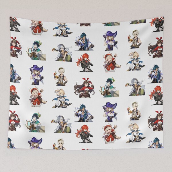 Item preview, Genshin Impact Characters Sticker Set designed and sold by stickertopic.